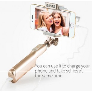 selfie stick tripod with light with 3200mA Power Bank